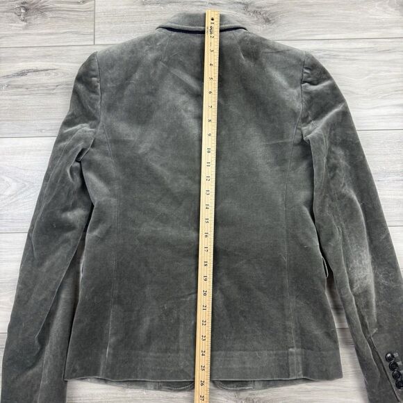 J Crew Schoolboy Blazer Velvet Academia Smart Business Career Wear sz 6 Tall - Picture 7 of 8
